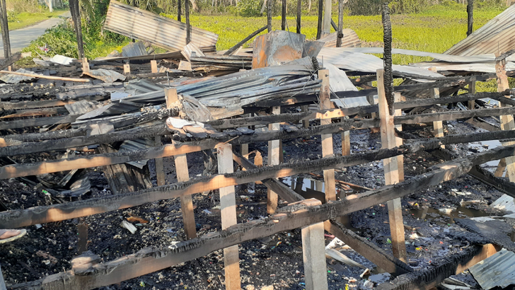 শরীয়তপুরে আগুন পুড়ল ৭ দোকান, আহত ৪