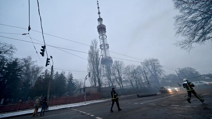 কিয়েভের টিভি টাওয়ারে হামলা, নিহত ৫