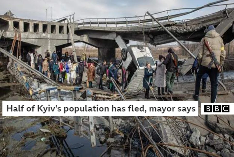 অর্ধেক মানুষই কিয়েভ ছেড়ে চলে গেছে, দাবি মেয়রের