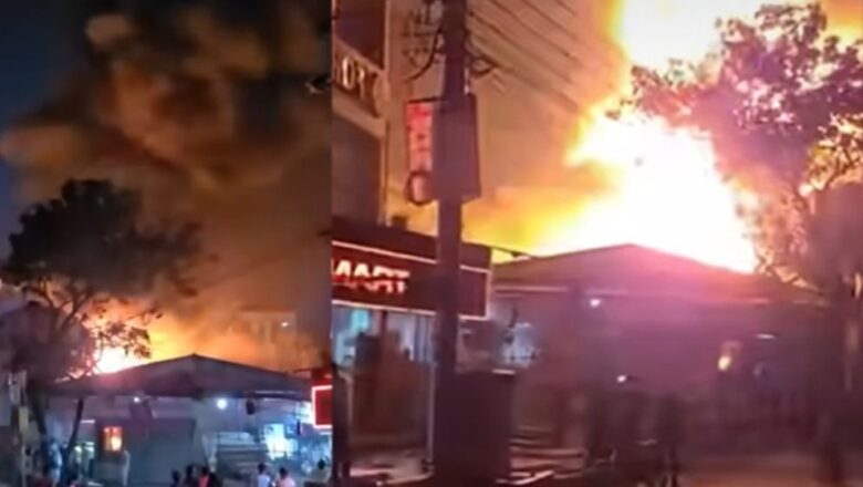 খিলগাঁওয়ে স’মিলের আগুন ছড়িয়ে পড়ছে, বিস্ফোরিত হচ্ছে সিলিন্ডার